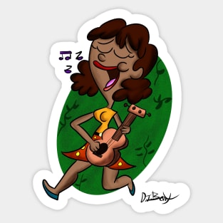 A Strummin' Song Sticker